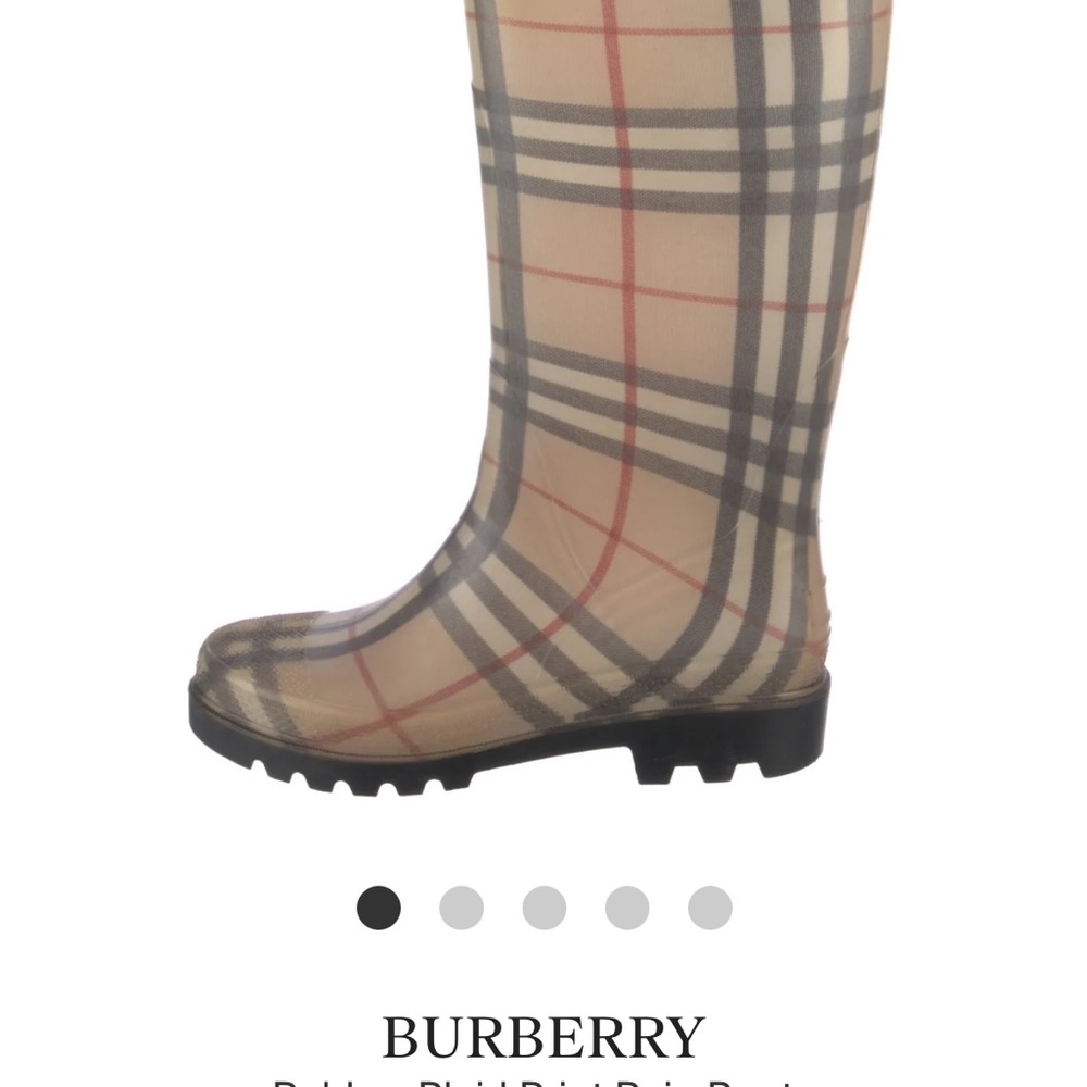 Burberry rain boots